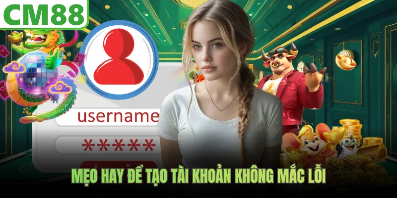 Mẹo hay để tạo tài khoản không mắc lỗi